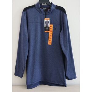 Spyder Active 1527900 Men Sz 2XL Navy Heather 1/4 Zip Performance Pullover